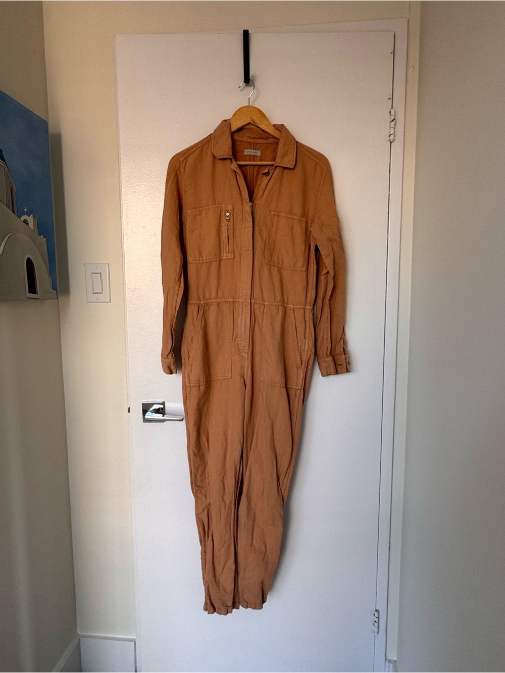 Outerknown Camel Utility Jumpsuit